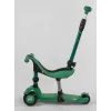 Cамокат 5в1для малюкив з сидінням батьківською ручкою Best Scooter Green