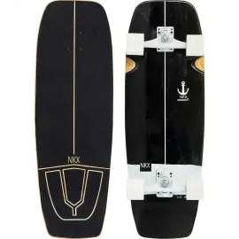 Серф скейт NKX Bubble Wide Surfskate Black 27.5
