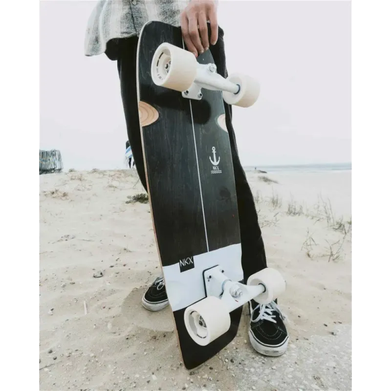 Серф скейт NKX Bubble Wide Surfskate Black 27.5