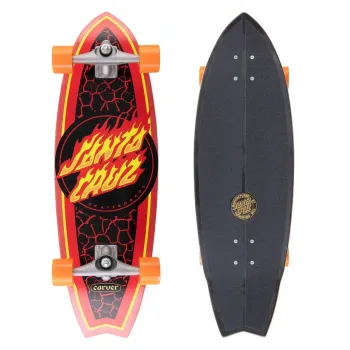 Серфскейт Santa Cruz x Carver Flame Dot Shark 31.5'' дюйм