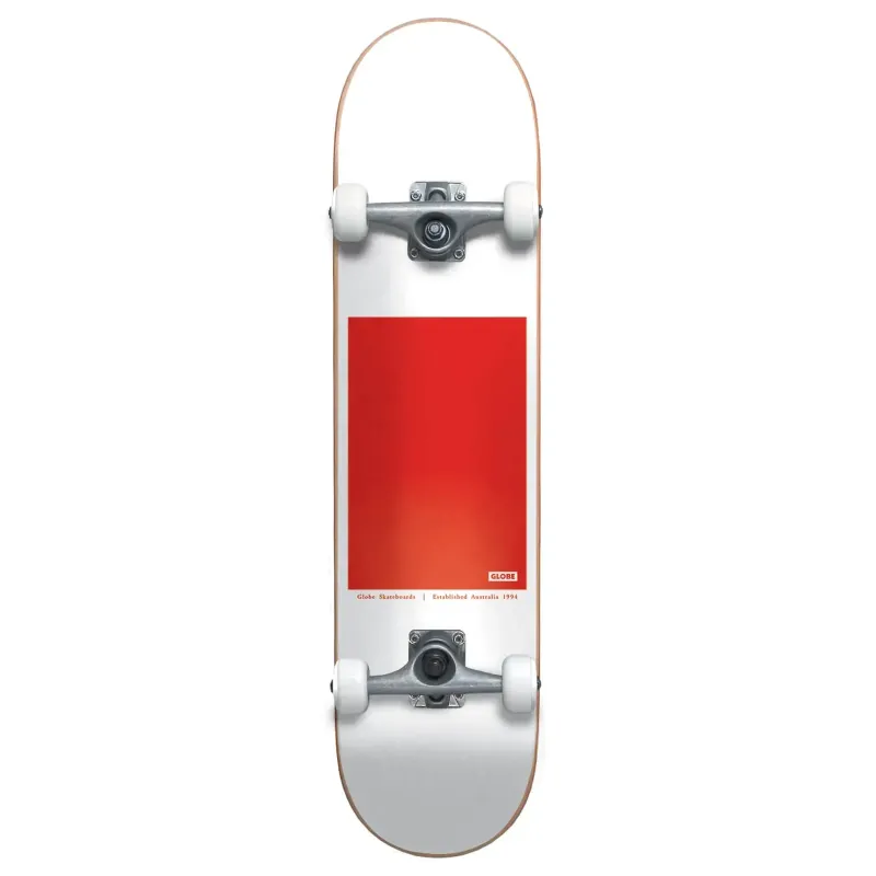 Скейт Globe G0 Block Serif White/Red 8.0