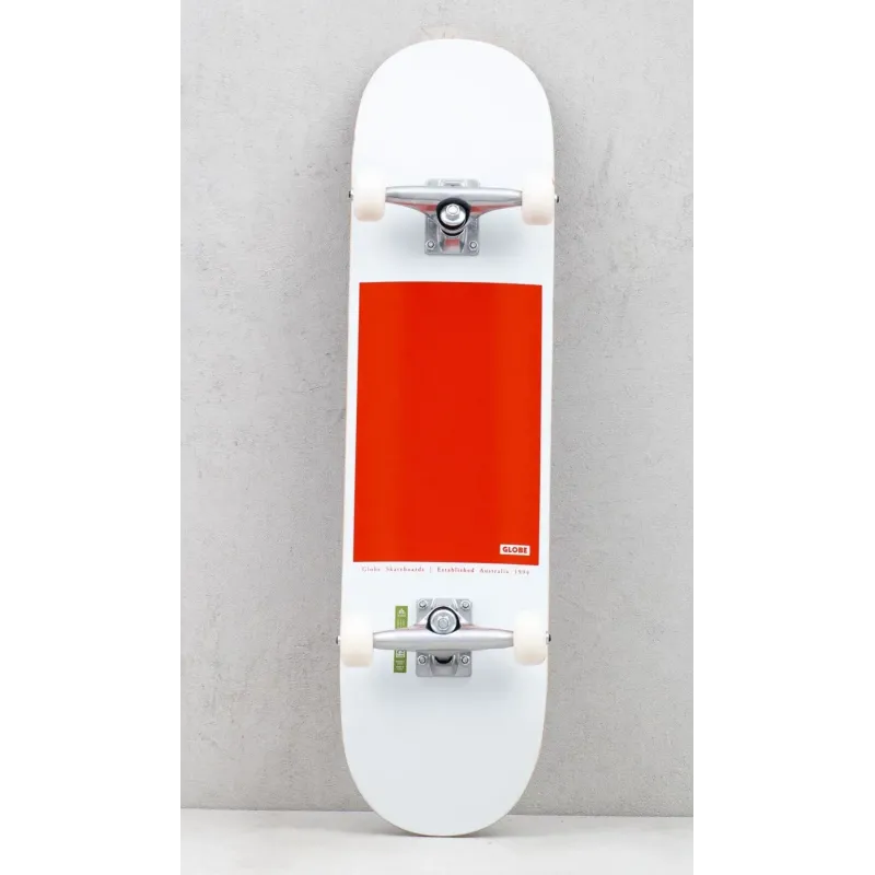 Скейт Globe G0 Block Serif White/Red 8.0