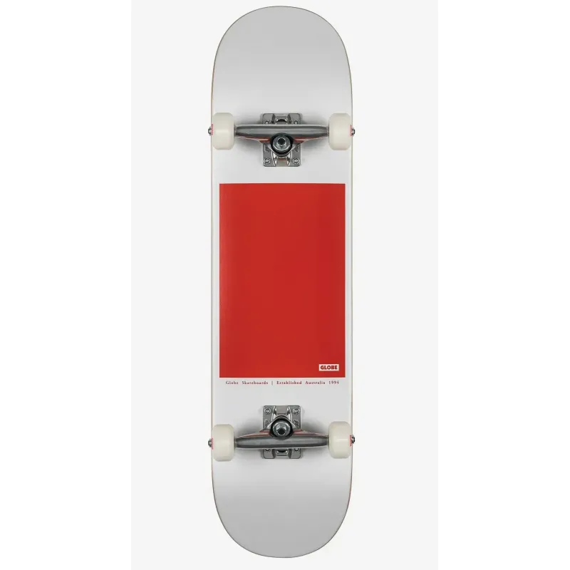 Скейт Globe G0 Block Serif White/Red 8.0
