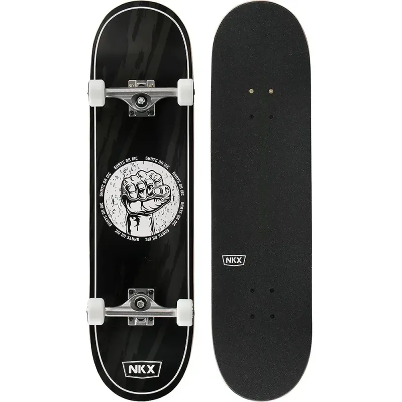 Скейтборд трюковий NKX Skate Or Die Black 8.5