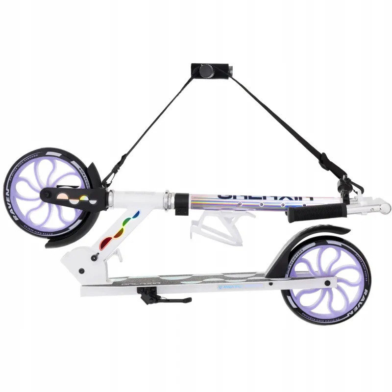 Двоколісний самокат Raven Galaxia LED Holo 200 мм