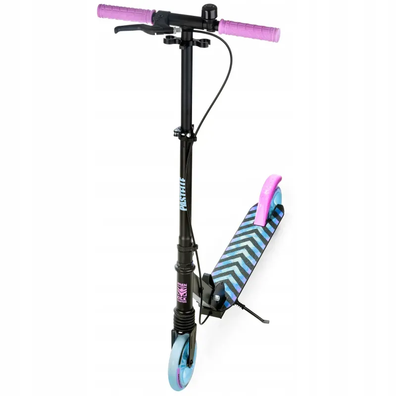 Двоколісний самокат Raven Pastelle Black/Pink 145 ммn
