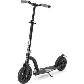 Двоколісний самокат на надувних колесах Frenzy Pneumatic Recreational 230 мм Black