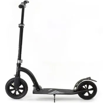 Двоколісний самокат на надувних колесах Frenzy Pneumatic Recreational 230 мм Black