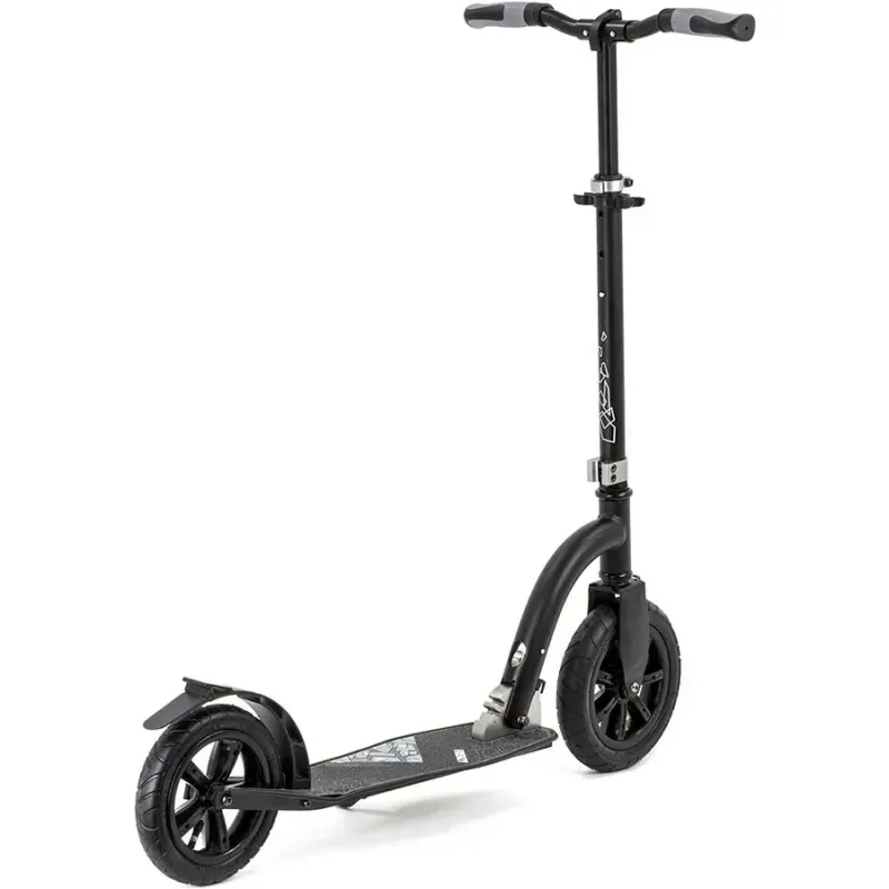 Двоколісний самокат на надувних колесах Frenzy Pneumatic Recreational 230 мм Black