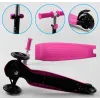 Дитячий самокат 3в1 з сидінням батьківською ручкою Best Scooter Pink