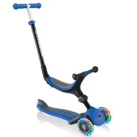 Дитячий самокат 5в1 Globber GO-UP Foldable Plus Lights Navy Blue