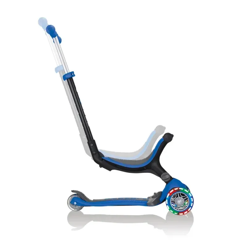 Дитячий самокат 5в1 Globber GO-UP Foldable Plus Lights Navy Blue