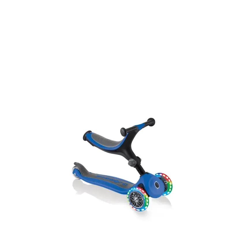 Дитячий самокат 5в1 Globber GO-UP Foldable Plus Lights Navy Blue