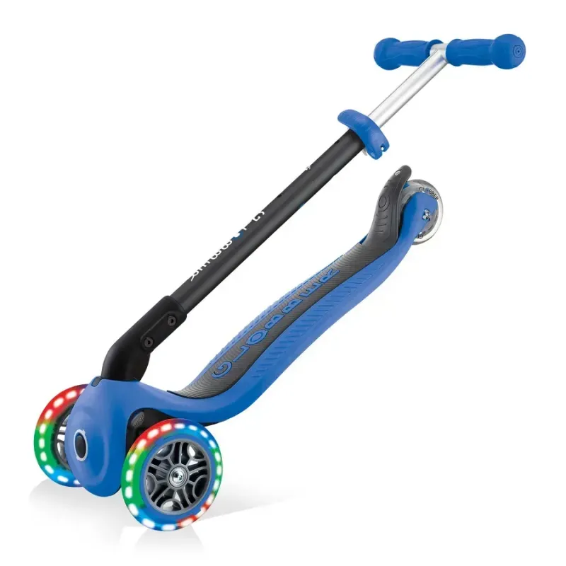 Дитячий самокат 5в1 Globber GO-UP Foldable Plus Lights Navy Blue