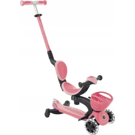 Дитячий самокат Globber GO-UP Baby 360 Lights Pink