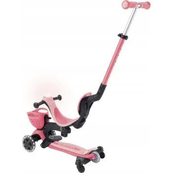 Дитячий самокат Globber GO-UP Baby 360 Lights Pink