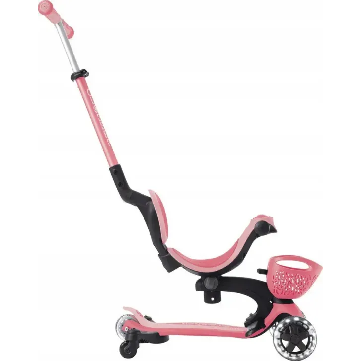 Дитячий самокат Globber GO-UP Baby 360 Lights Pink