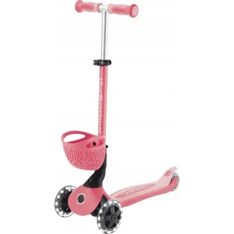 Дитячий самокат Globber GO-UP Baby 360 Lights Pink