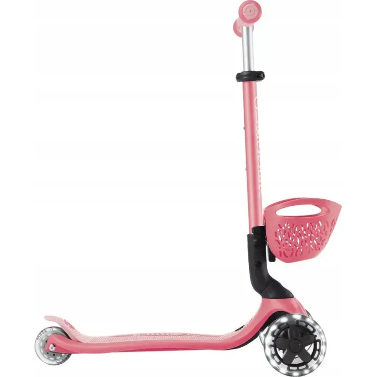 Дитячий самокат Globber GO-UP Baby 360 Lights Pink