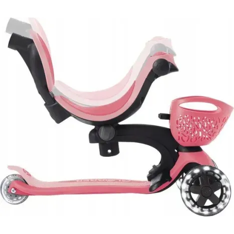 Дитячий самокат Globber GO-UP Baby 360 Lights Pink