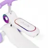 Дитячий самокат трансформер 2в1 Lumiloo LED White/Neo Chrome