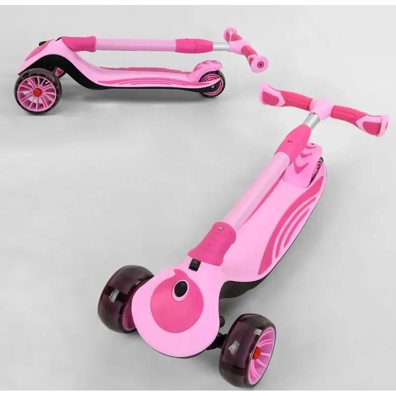 Дитячий самокат триколісний Best Scooter Golf Pink