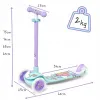 Дитячий самокат триколісний Raven Laviana LED Violet/Mint