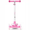 Дитячий самокат триколісний Raven Laviana LED White/Pink