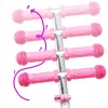 Дитячий самокат триколісний Raven Laviana LED White/Pink