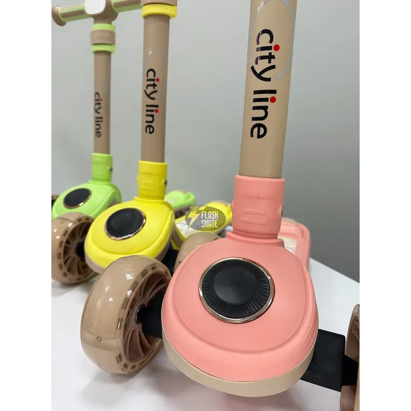 Дитячий триколісний cамокат City Line Green