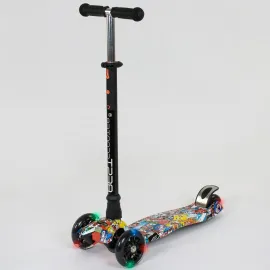 Дитячий триколісний самокат Best Scooter Maxi Print Мультик