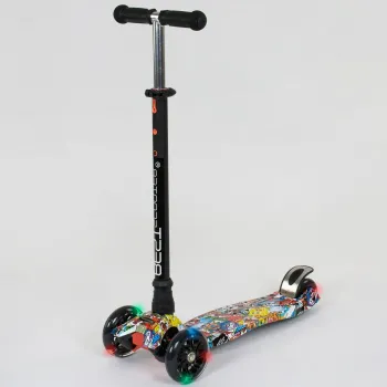 Дитячий триколісний самокат Best Scooter Maxi Print Мультик
