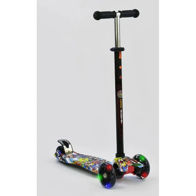 Дитячий триколісний самокат Best Scooter Maxi Print Мультик