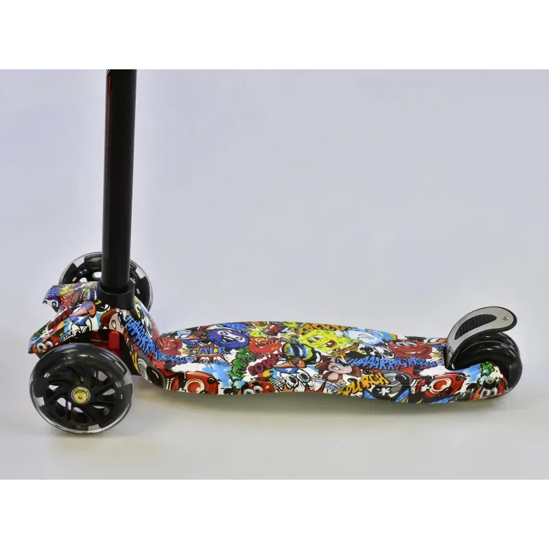 Дитячий триколісний самокат Best Scooter Maxi Print Мультик