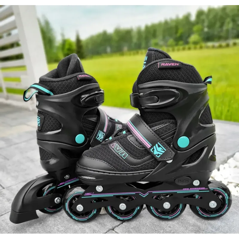Дитячі ролики Raven Drill Mint/Pink розмір 34-37
