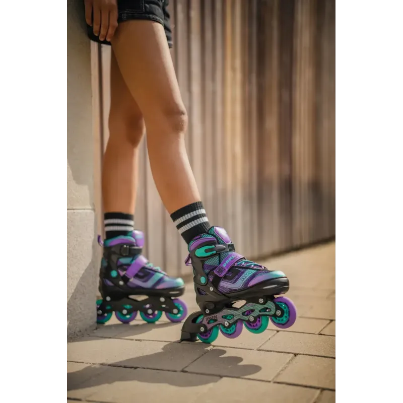 Дитячі ролики Raven Drill Violet/Mint розмір 34-37