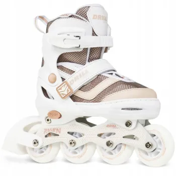 Дитячі ролики Raven Drill White/Coffee розмір 34-37