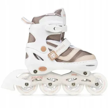 Дитячі ролики Raven Drill White/Coffee розмір 34-37