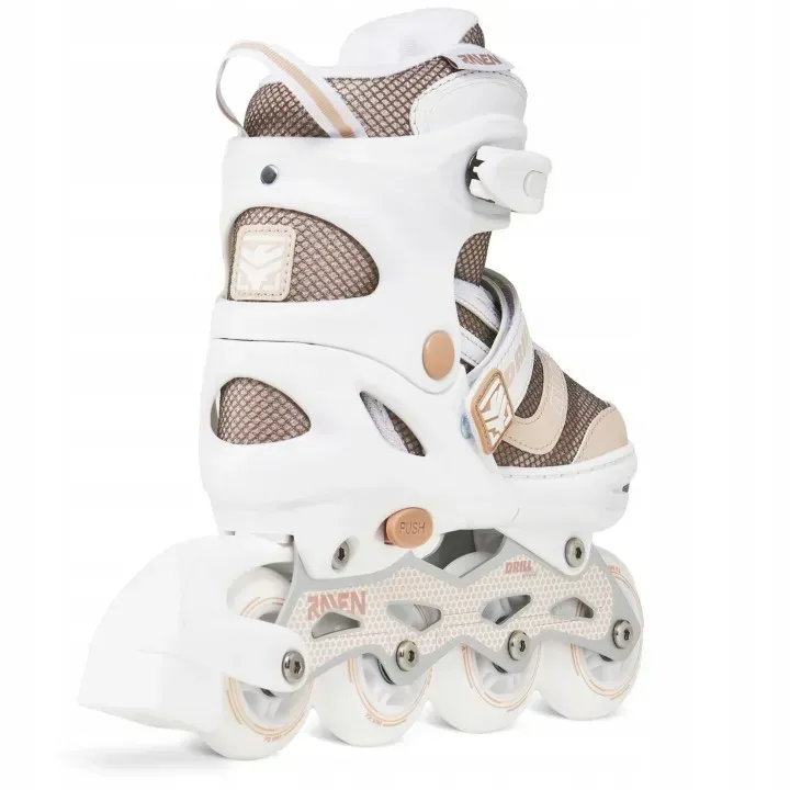 Дитячі ролики Raven Drill White/Coffee розмір 34-37