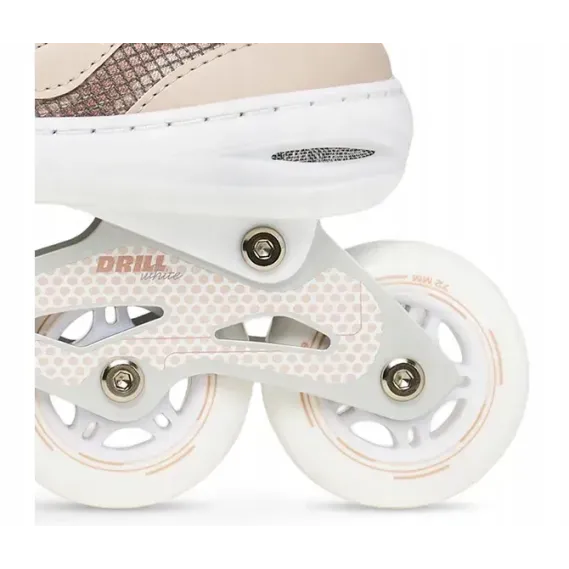 Дитячі ролики Raven Drill White/Coffee розмір 34-37