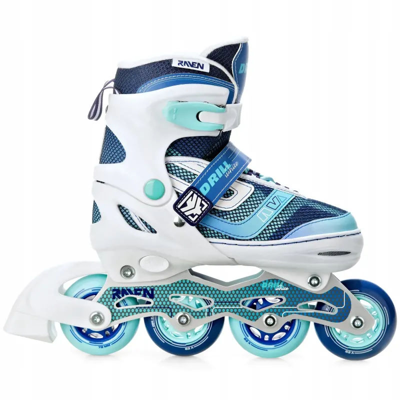 Дитячі ролики Raven Drill White/Mint розмір 34-37