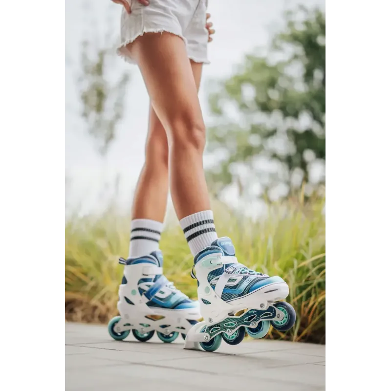 Дитячі ролики Raven Drill White/Mint розмір 34-37