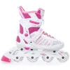 Дитячі ролики Raven Grace White/Pink LED wheels розмір 28-31