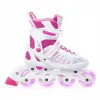 Дитячі ролики Raven Grace White/Pink LED wheels розмір 28-31