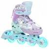 Дитячі ролики Raven Isla Violet/Mint LED колеса розмір 27-30