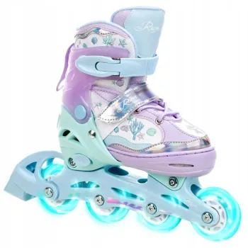 Дитячі ролики Raven Isla Violet/Mint LED колеса розмір 27-30