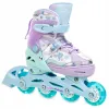 Дитячі ролики Raven Isla Violet/Mint LED колеса розмір 27-30