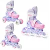 Дитячі ролики Raven Loret 3в1 LED Lila/Pink колеса розмір 27-30