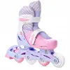 Дитячі ролики Raven Loret 3в1 LED Lila/Pink колеса розмір 27-30