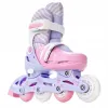 Дитячі ролики Raven Loret 3в1 LED Lila/Pink колеса розмір 27-30